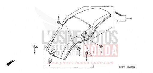 KOTFLUEGEL, HINTEN CR80RB1 de 2001